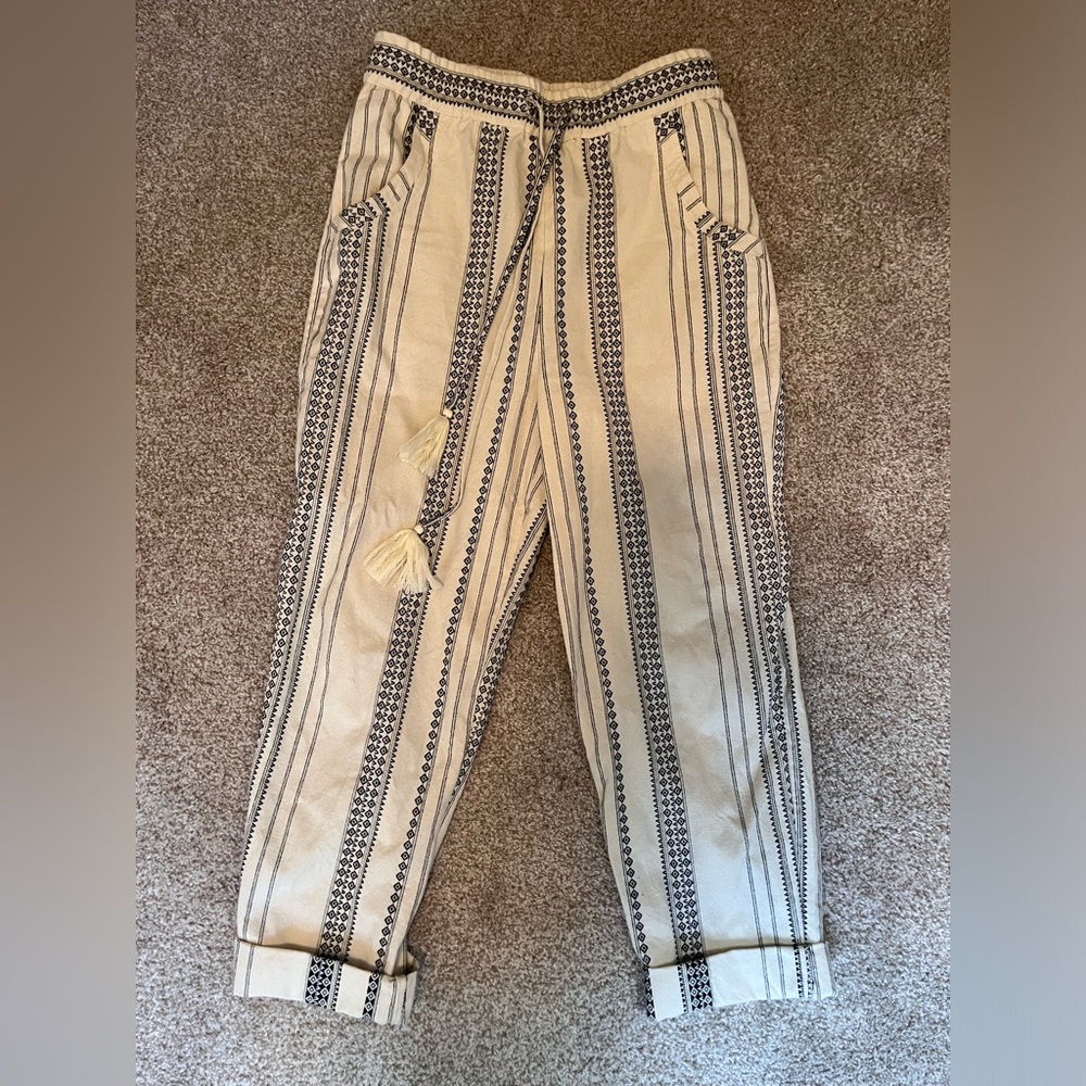 Anthropologie White Trousers